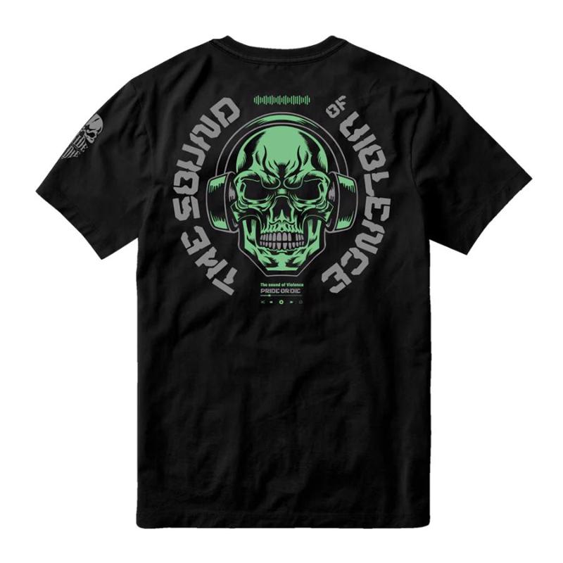 PRiDEorDiE sound of violence T-Shirt -black